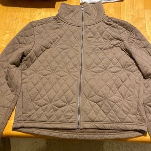 RBX light brown quilted jacket. Lightly worn. Some pilling on lower half
